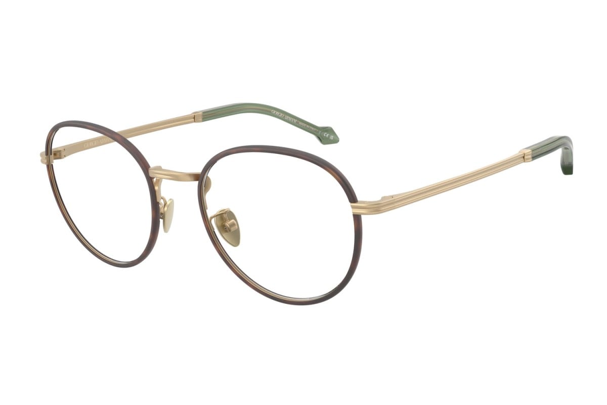 OCCHIALE DA VISTA UOMO | GIORGIO ARMANI AR 5151J - 3002 ORO PALLIDO OPACO - CALIBRO 50