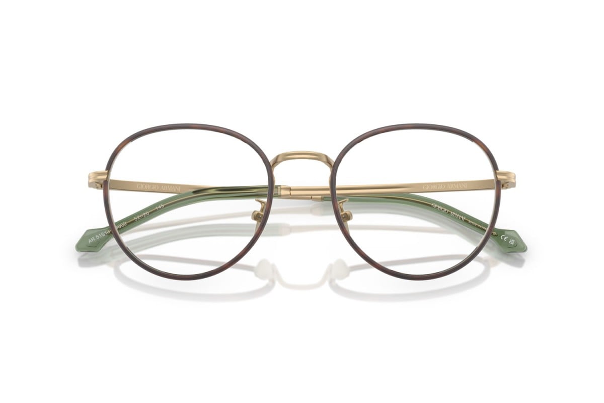 OCCHIALE DA VISTA UOMO | GIORGIO ARMANI AR 5151J - 3002 ORO PALLIDO OPACO - CALIBRO 50