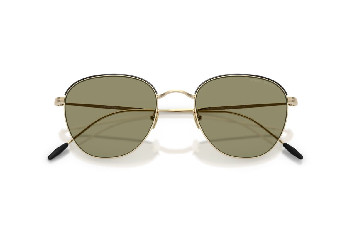 OCCHIALE DA SOLE UOMO | GIORGIO ARMANI AR 6048 - 30132A ORO PALLIDO/NERO OPACO - CALIBRO 51