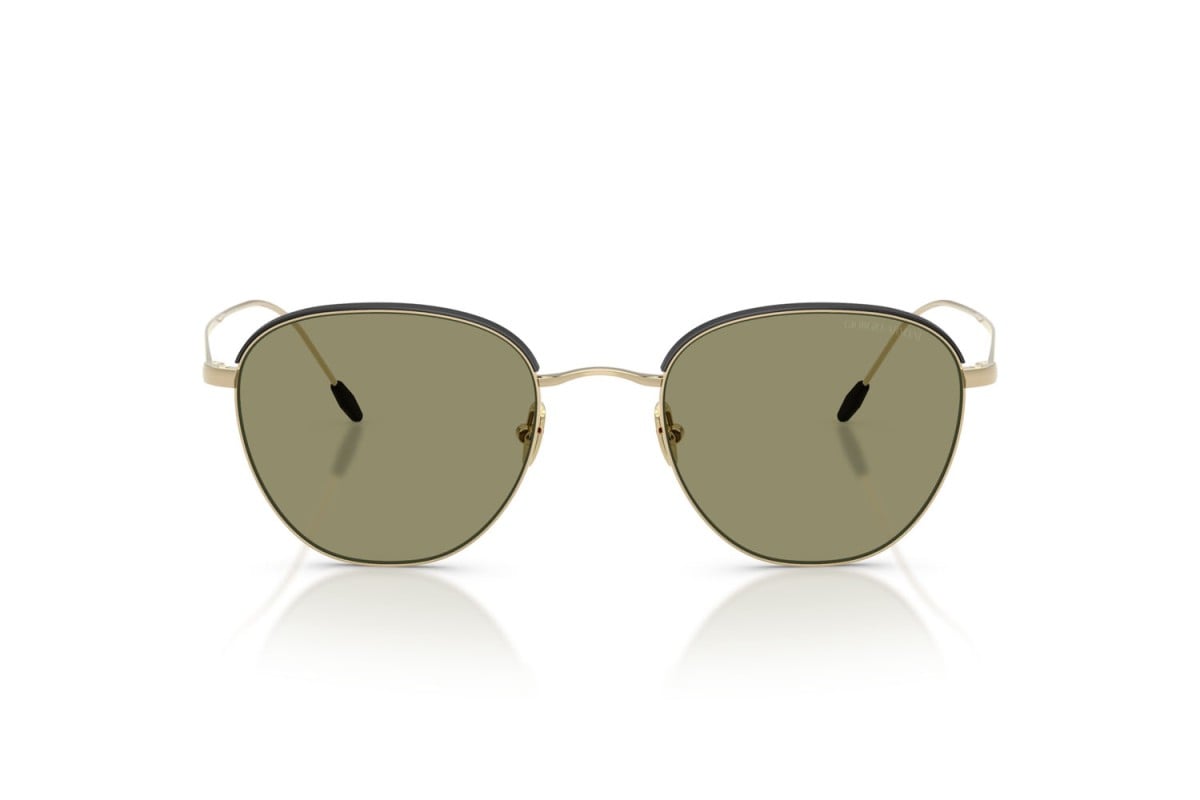 OCCHIALE DA SOLE UOMO | GIORGIO ARMANI AR 6048 - 30132A ORO PALLIDO/NERO OPACO - CALIBRO 51