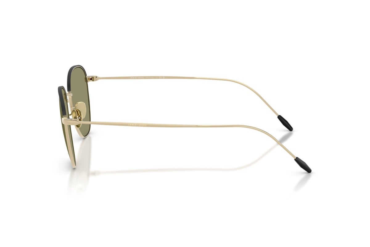 OCCHIALE DA SOLE UOMO | GIORGIO ARMANI AR 6048 - 30132A ORO PALLIDO/NERO OPACO - CALIBRO 51