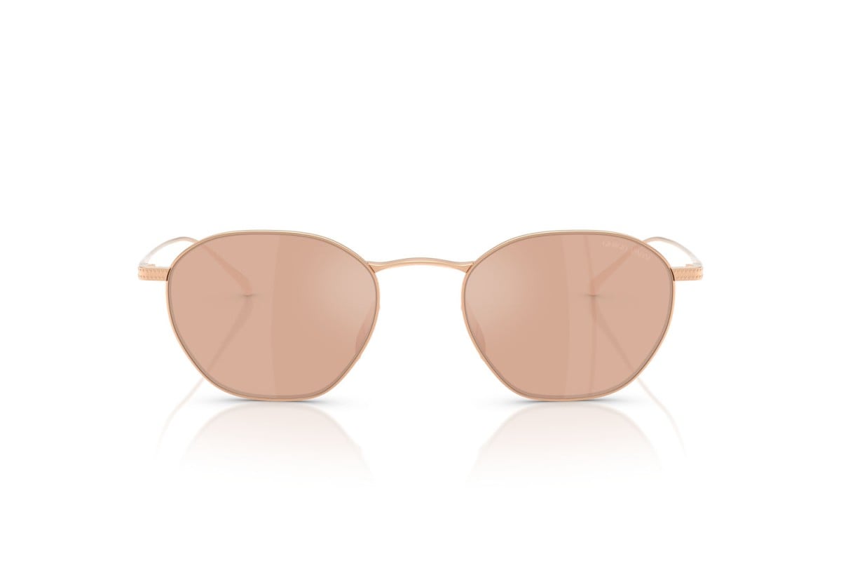 OCCHIALE DA SOLE UOMO | GIORGIO ARMANI AR 6160T - 301103 PLACCATO ORO ROSA - CALIBRO 51