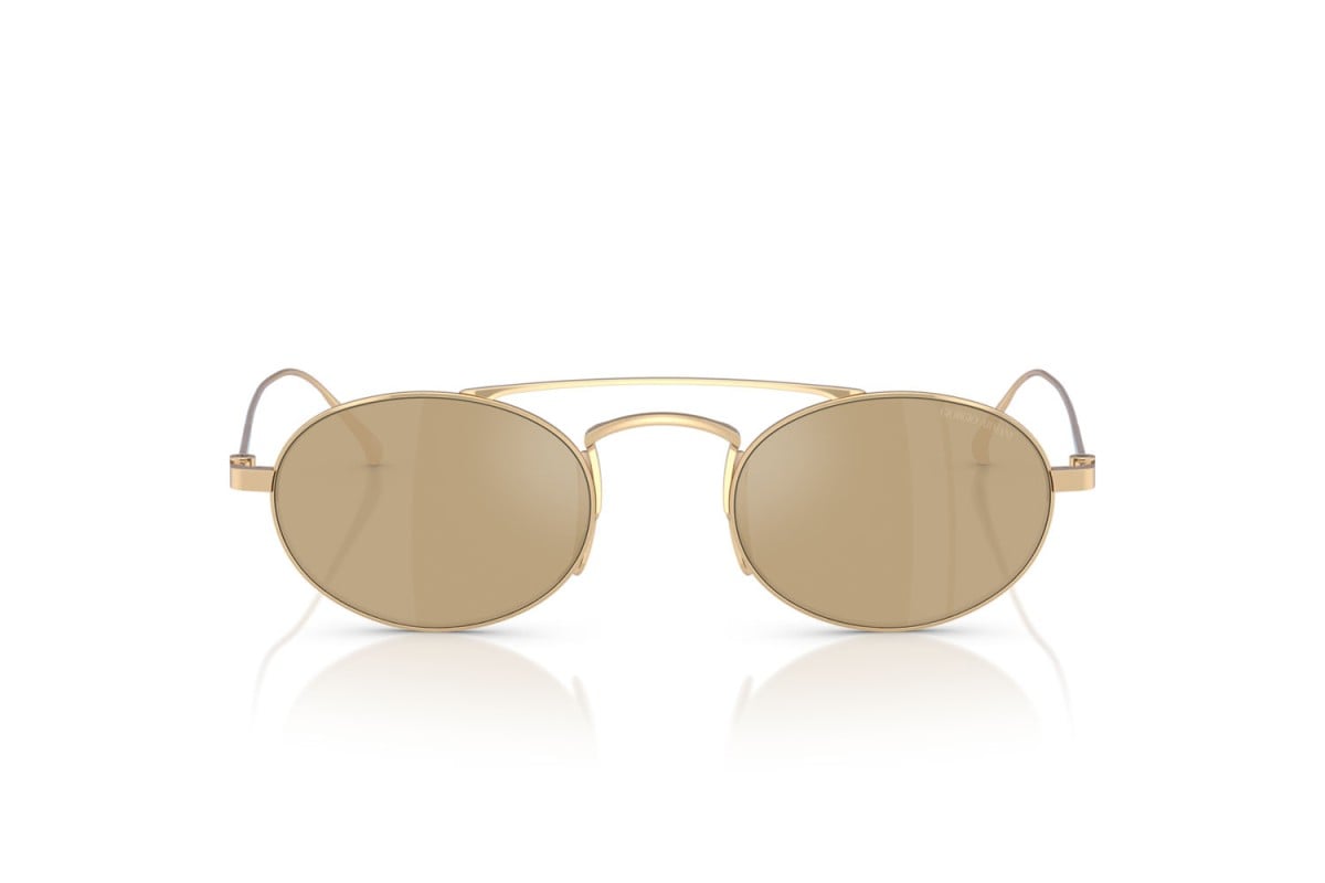 OCCHIALE DA SOLE UOMO | GIORGIO ARMANI AR 6161T - 30130W PLACCATO ORO PALLIDO - CALIBRO 49