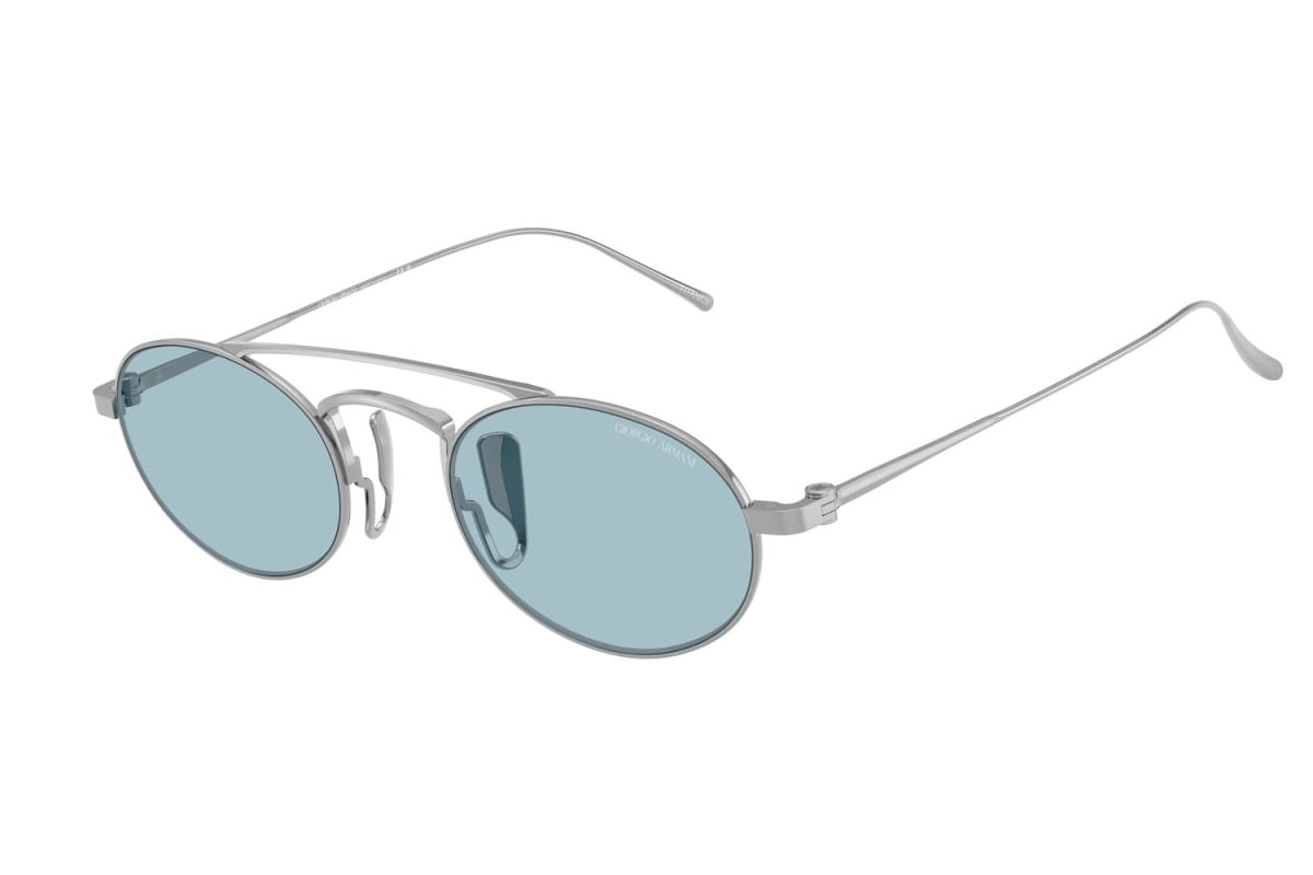 OCCHIALE DA SOLE UOMO | GIORGIO ARMANI AR 6161T - 3387/1 ARGENTO - CALIBRO 49
