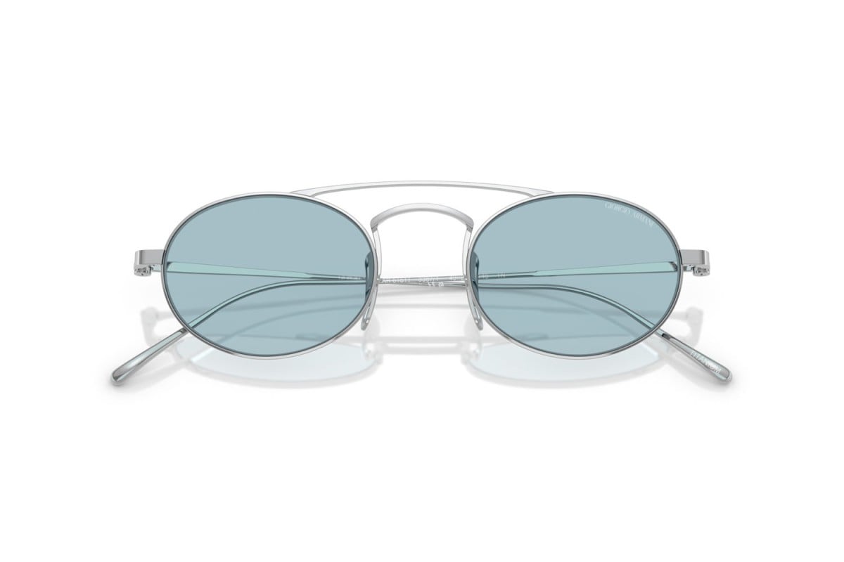 OCCHIALE DA SOLE UOMO | GIORGIO ARMANI AR 6161T - 3387/1 ARGENTO - CALIBRO 49