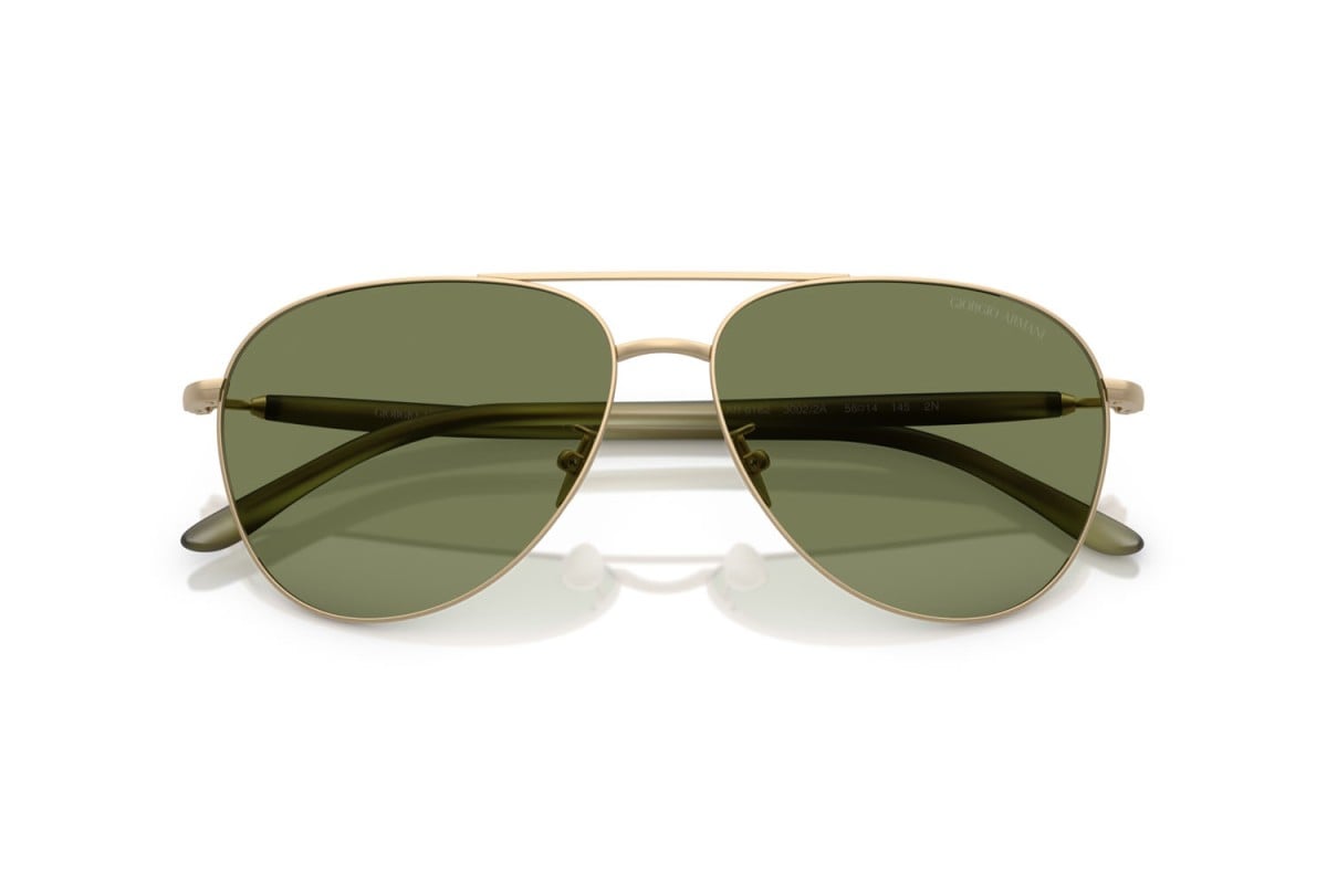 OCCHIALE DA SOLE UOMO | GIORGIO ARMANI AR 6162 - 30022A ORO PALLIDO OPACO - CALIBRO 58