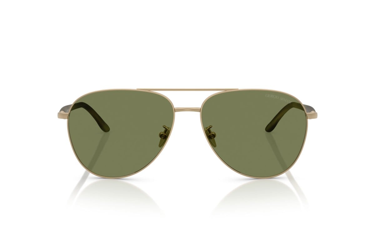 OCCHIALE DA SOLE UOMO | GIORGIO ARMANI AR 6162 - 30022A ORO PALLIDO OPACO - CALIBRO 58