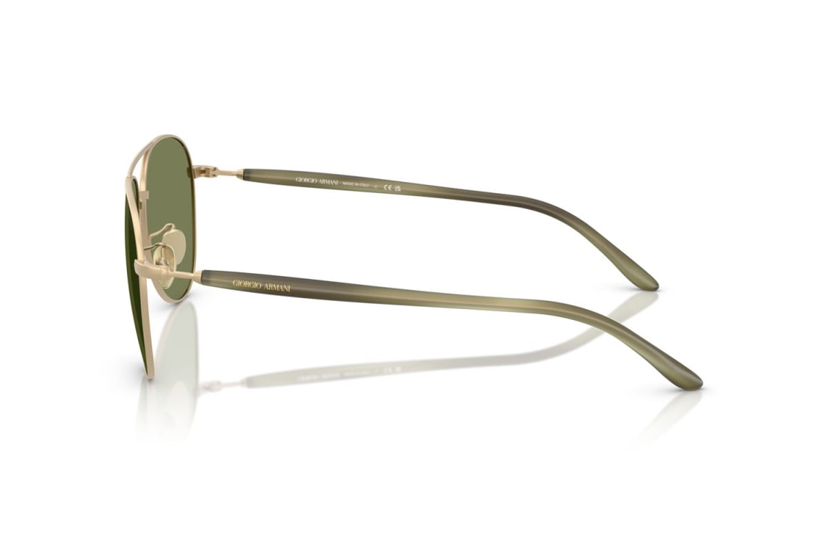 OCCHIALE DA SOLE UOMO | GIORGIO ARMANI AR 6162 - 30022A ORO PALLIDO OPACO - CALIBRO 58