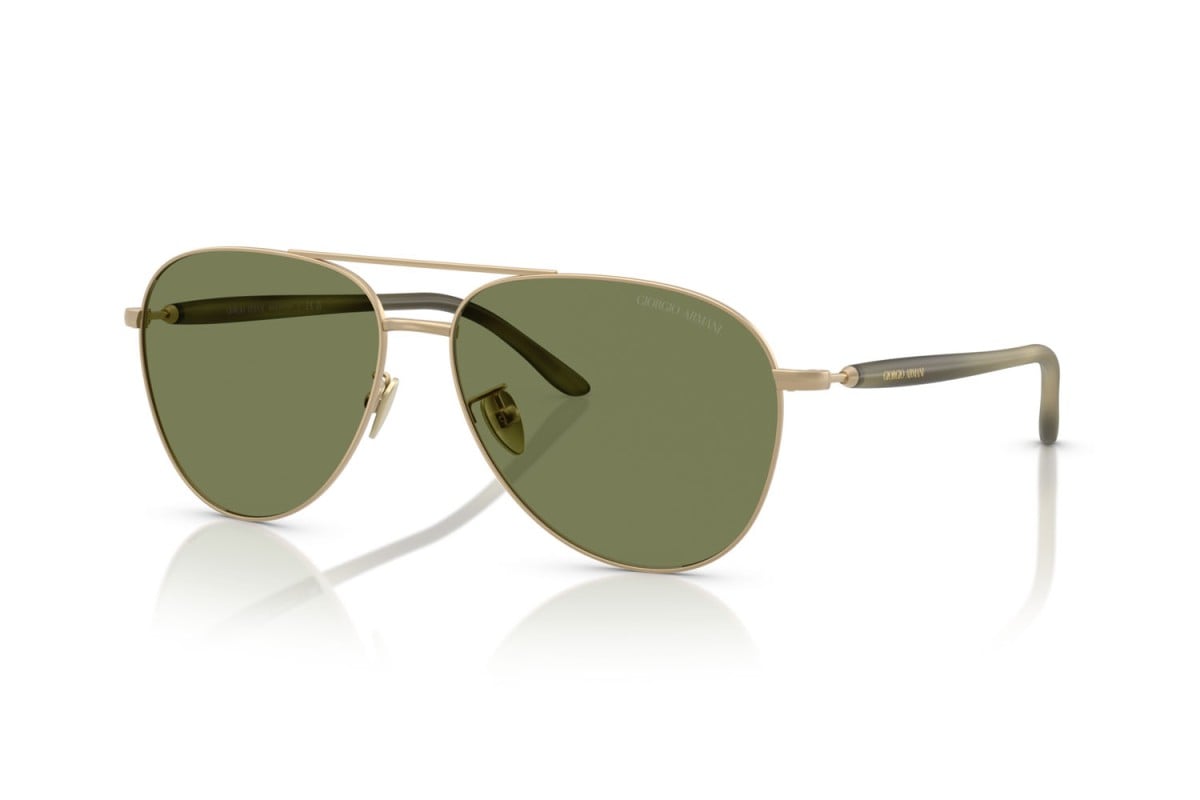 OCCHIALE DA SOLE UOMO | GIORGIO ARMANI AR 6162 - 30022A ORO PALLIDO OPACO - CALIBRO 58