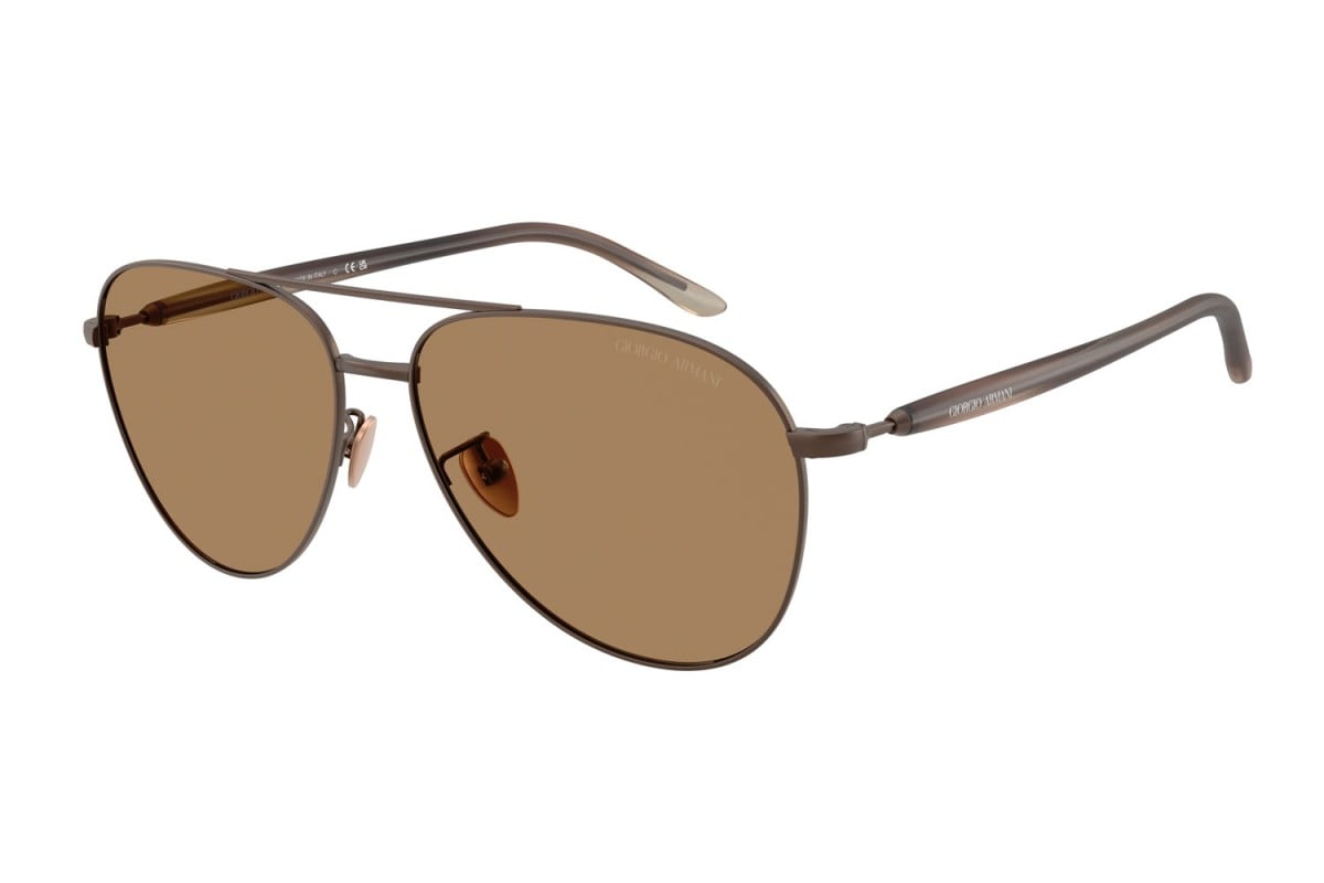 OCCHIALE DA SOLE UOMO | GIORGIO ARMANI AR 6162 - 3006M4 MARRONE OPACO - CALIBRO 58
