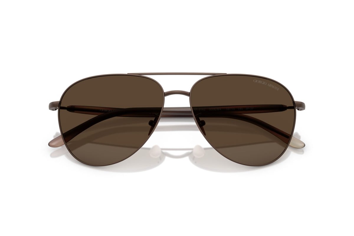OCCHIALE DA SOLE UOMO | GIORGIO ARMANI AR 6162 - 3006M4 MARRONE OPACO - CALIBRO 58