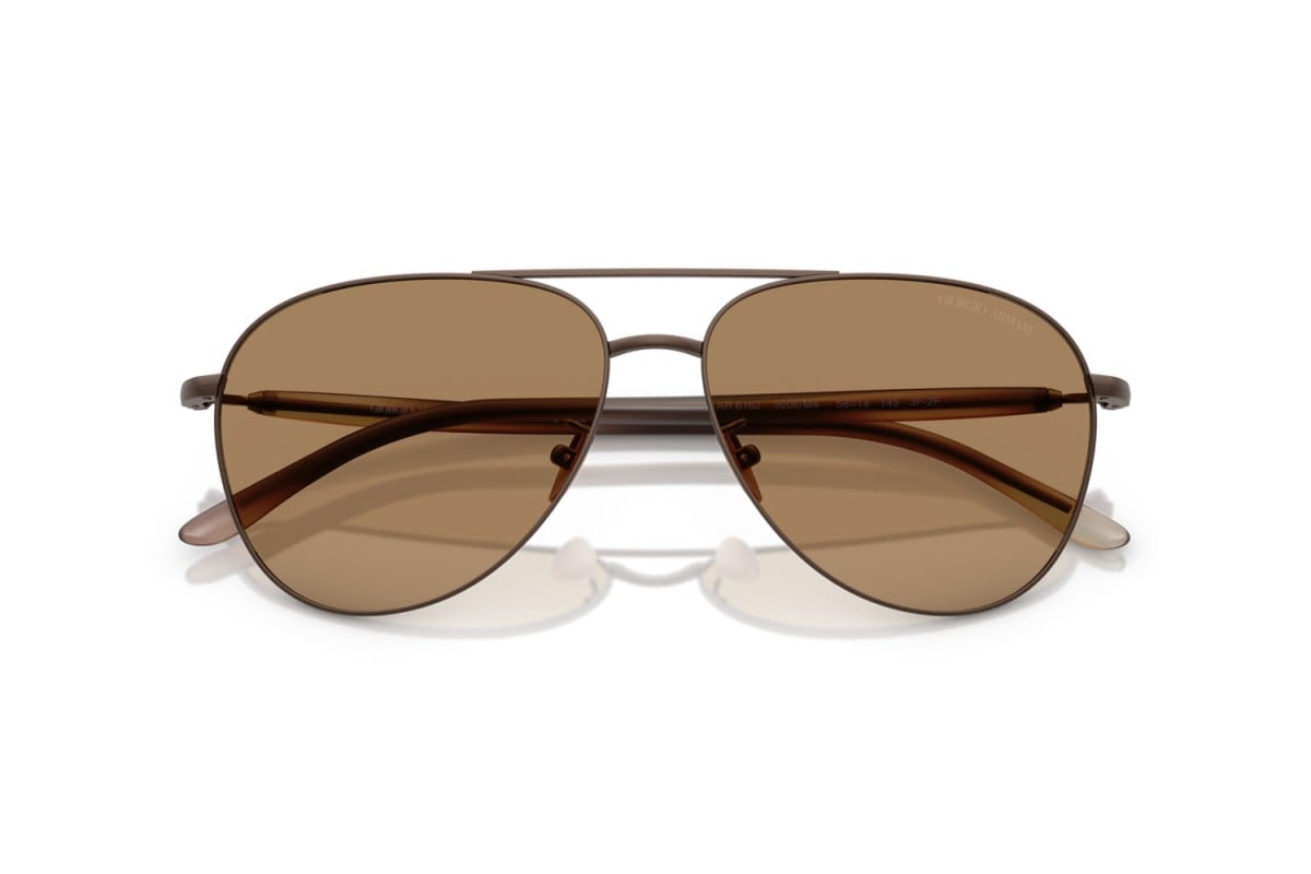 OCCHIALE DA SOLE UOMO | GIORGIO ARMANI AR 6162 - 3006M4 MARRONE OPACO - CALIBRO 58