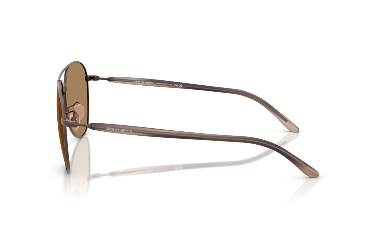 OCCHIALE DA SOLE UOMO | GIORGIO ARMANI AR 6162 - 3006M4 MARRONE OPACO - CALIBRO 58