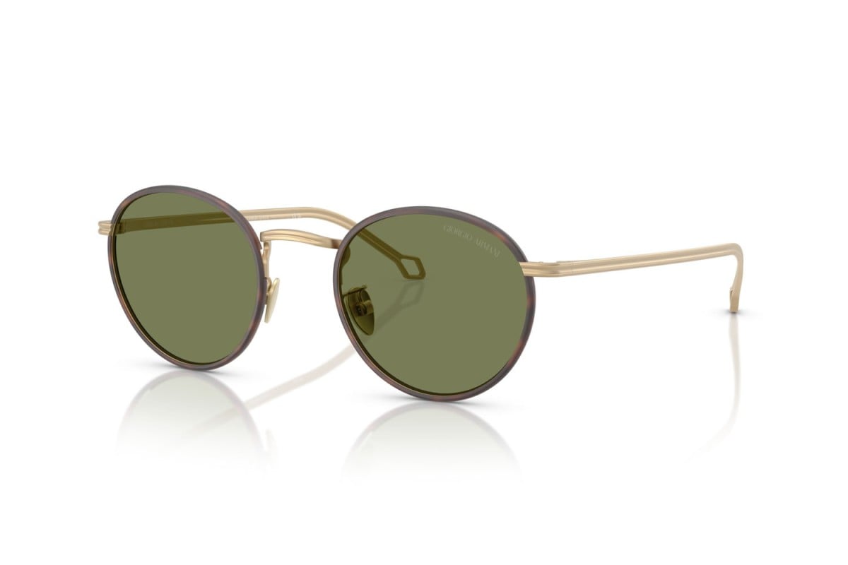 OCCHIALE DA SOLE UOMO | GIORGIO ARMANI AR 6163J - 30022A ORO PALLIDO OPACO - CALIBRO 49