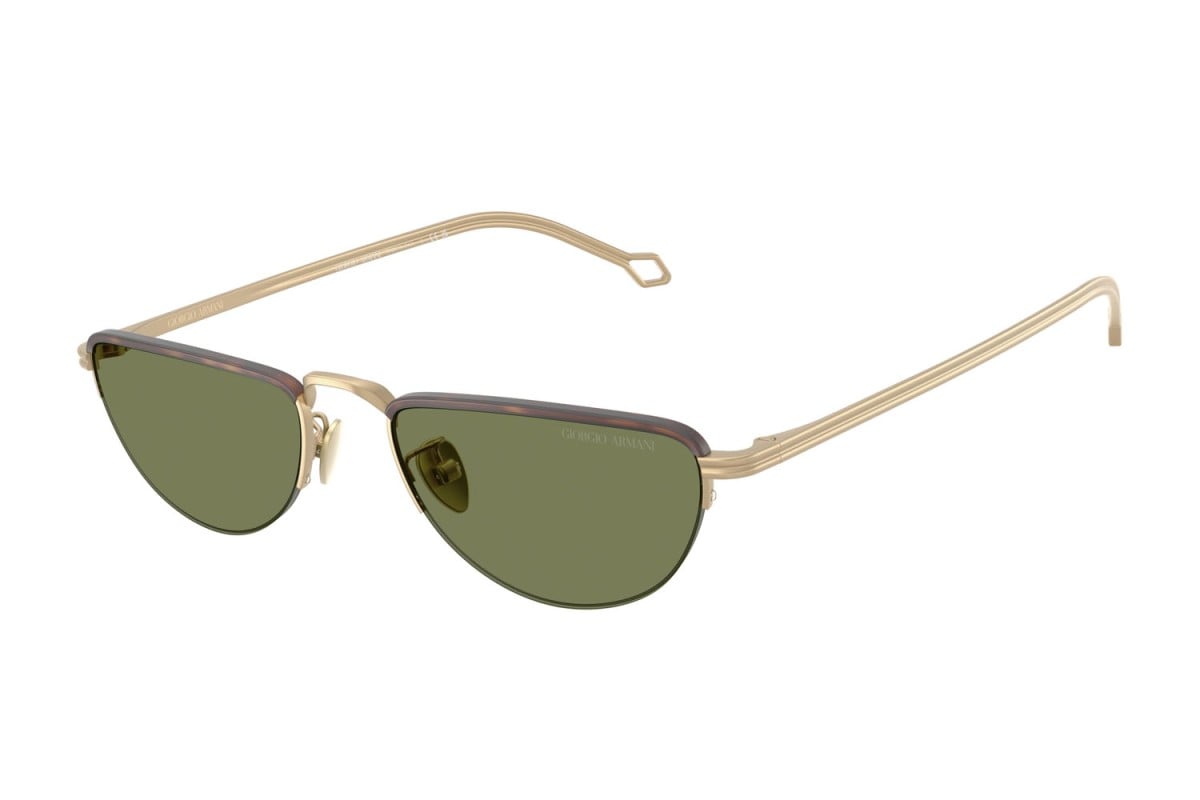 OCCHIALE DA SOLE UOMO | GIORGIO ARMANI AR 6166J - 30022A ORO PALLIDO OPACO - CALIBRO 53
