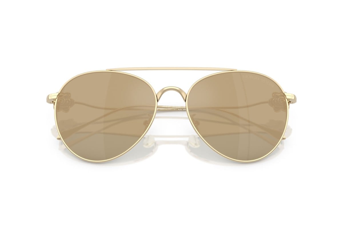 OCCHIALE DA SOLE DONNA | GIORGIO ARMANI AR 6167 - 30130W PLACCATO ORO - CALIBRO 57