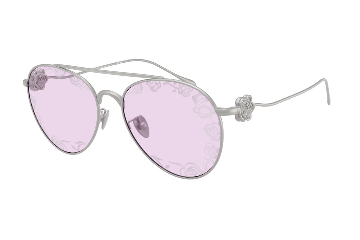 OCCHIALE DA SOLE DONNA | GIORGIO ARMANI AR 6167 - 3045Z9 ARGENTO OPACO - CALIBRO 57