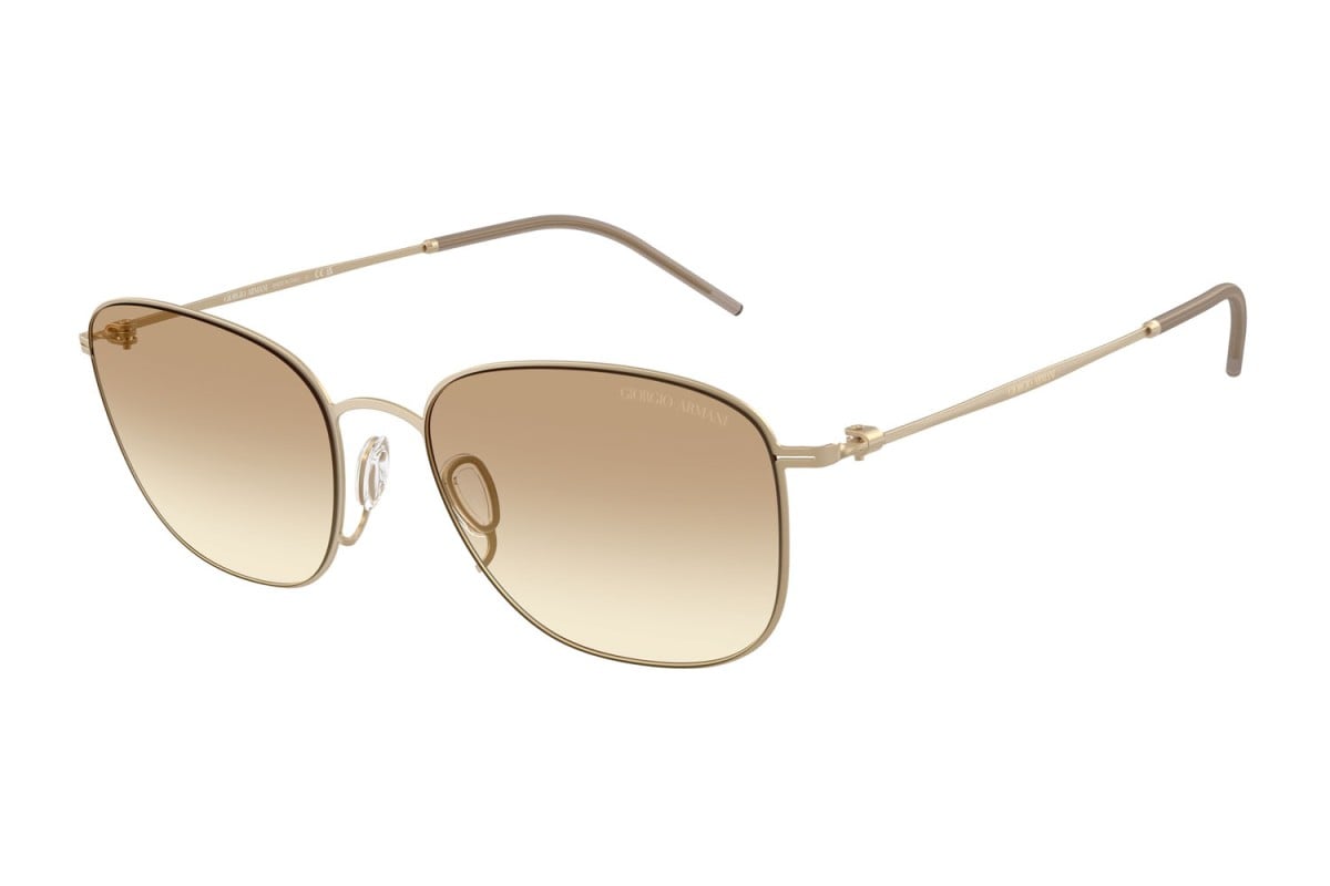 OCCHIALE DA SOLE UOMO | GIORGIO ARMANI AR 6168 - 300213 ORO PALLIDO OPACO - CALIBRO 54