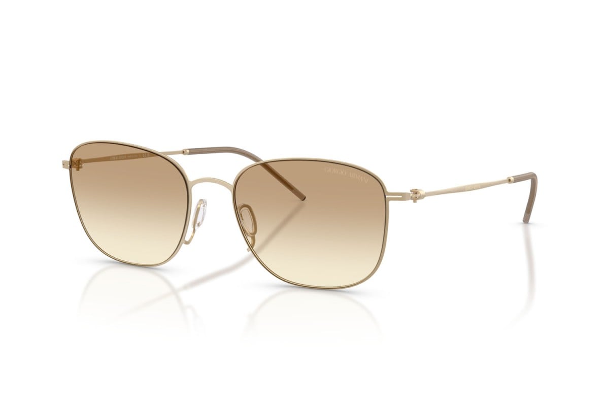 OCCHIALE DA SOLE UOMO | GIORGIO ARMANI AR 6168 - 300213 ORO PALLIDO OPACO - CALIBRO 54