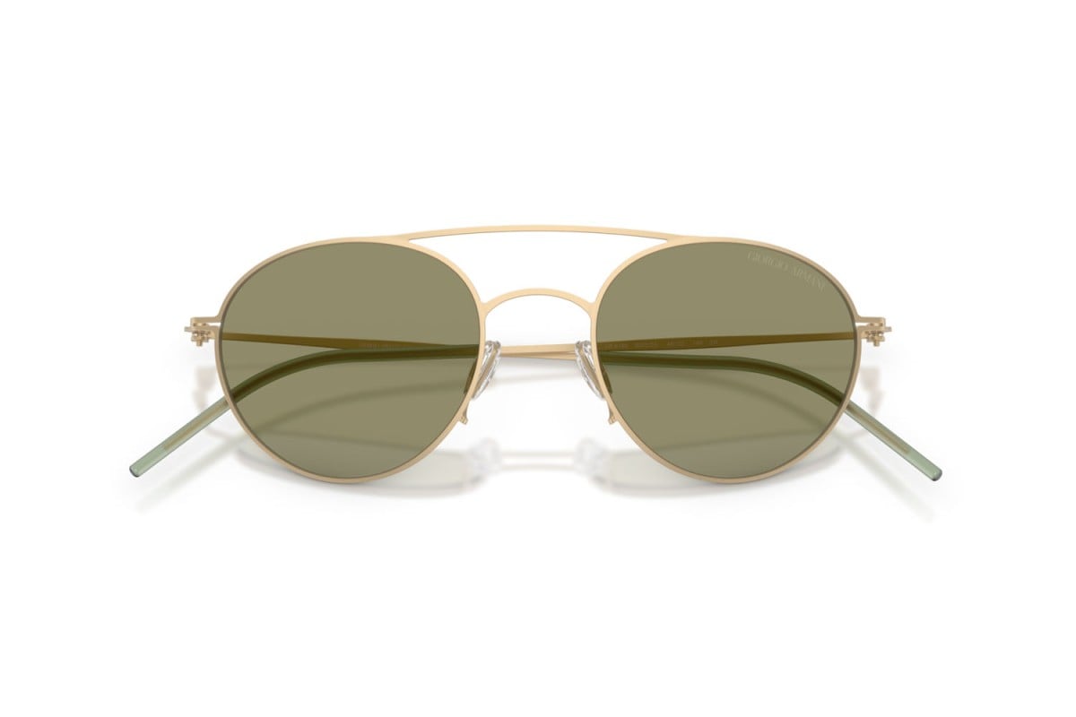 OCCHIALE DA SOLE UOMO | GIORGIO ARMANI AR 6169 - 30022A ORO PALLIDO OPACO - CALIBRO 48
