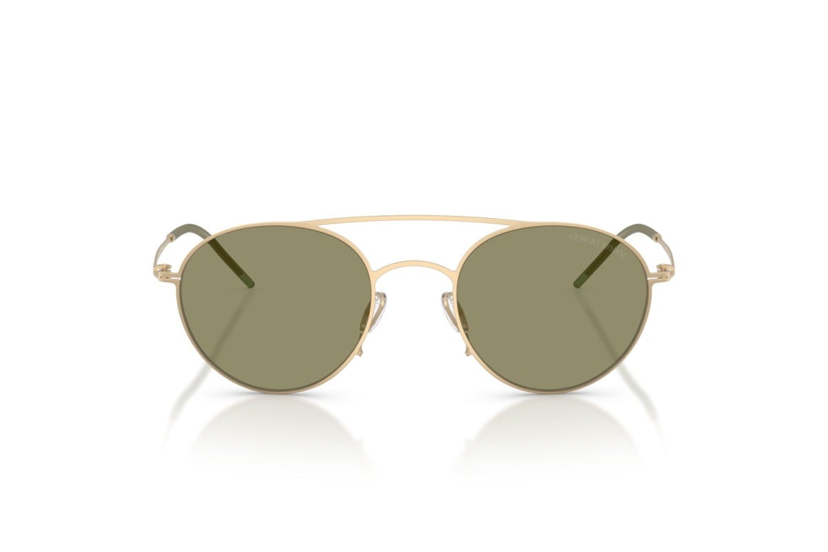 OCCHIALE DA SOLE UOMO | GIORGIO ARMANI AR 6169 - 30022A ORO PALLIDO OPACO - CALIBRO 48