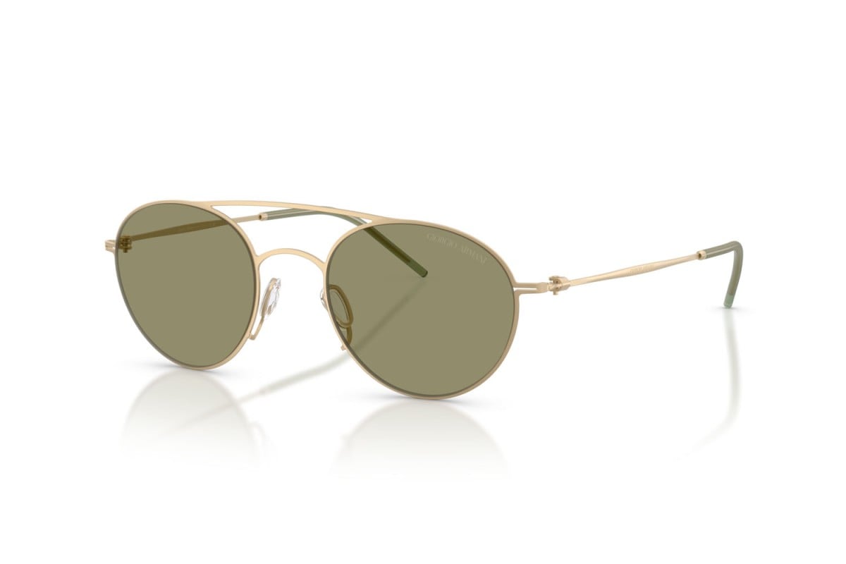 OCCHIALE DA SOLE UOMO | GIORGIO ARMANI AR 6169 - 30022A ORO PALLIDO OPACO - CALIBRO 48
