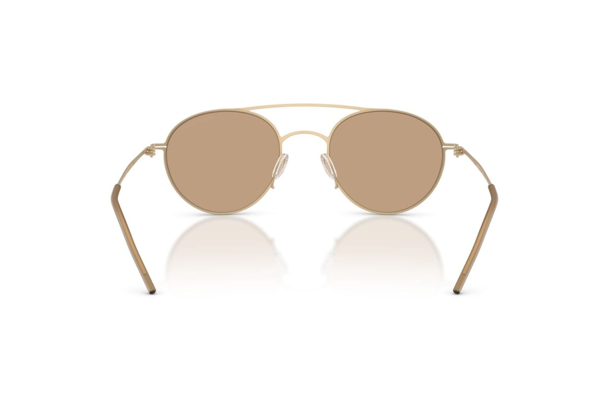 OCCHIALE DA SOLE UOMO | GIORGIO ARMANI AR 6169 - 300263 ORO PALLIDO OPACO - CALIBRO 48