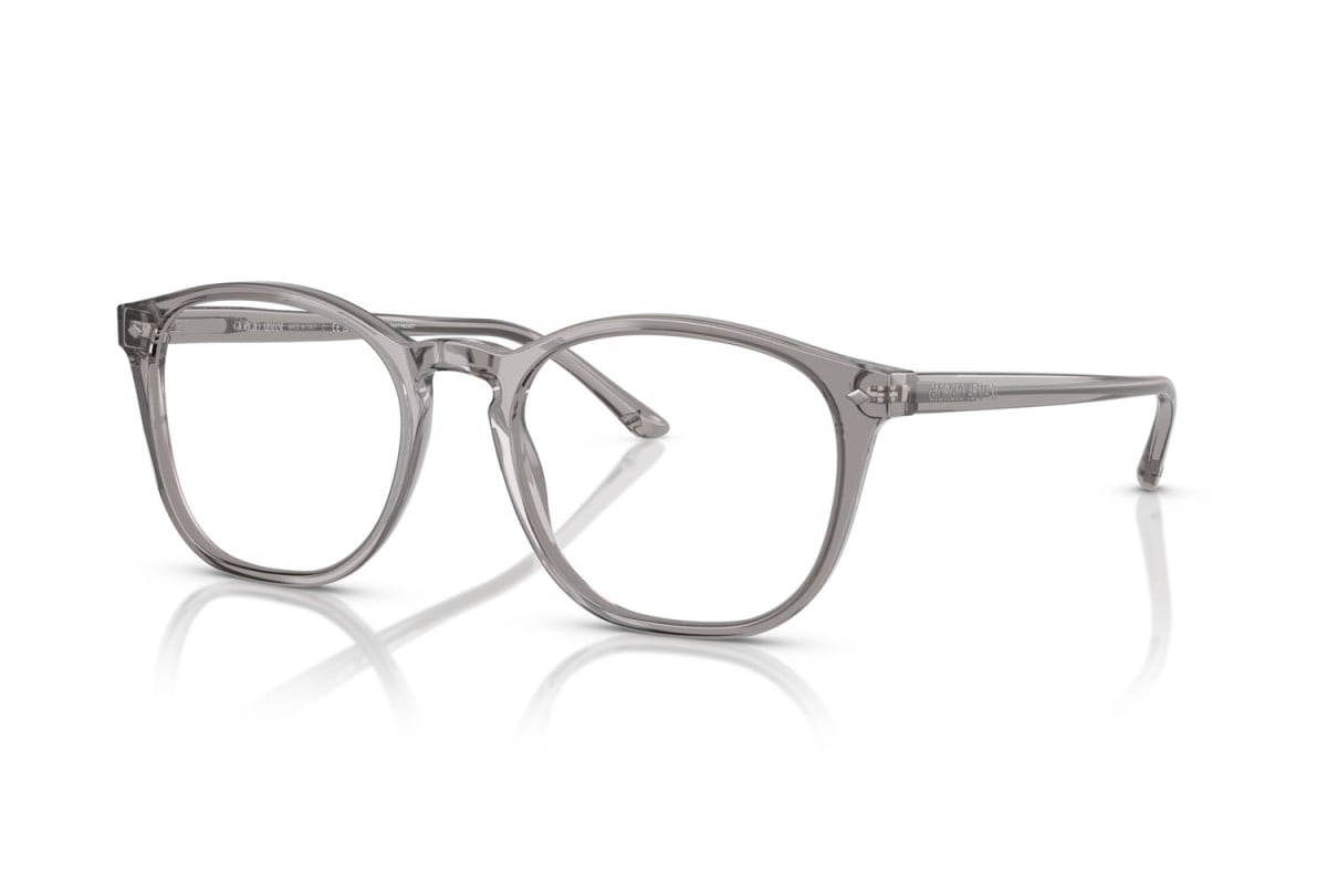 OCCHIALE DA VISTA UOMO | GIORGIO ARMANI AR 7074 - 6070 GRIGIO TRASPARENTE - CALIBRO 50