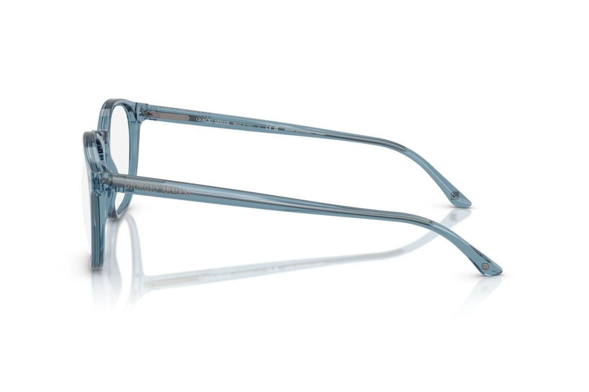 OCCHIALE DA VISTA UOMO | GIORGIO ARMANI AR 7074 - 6071 BLU TRASPARENTE - CALIBRO 50
