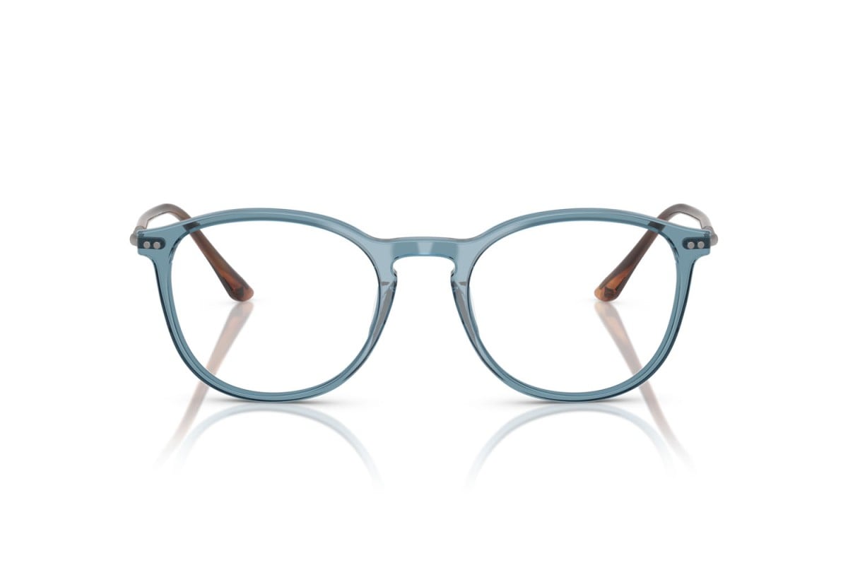 OCCHIALE DA VISTA UOMO | GIORGIO ARMANI AR 7125 - 6071 BLU TRASPARENTE - CALIBRO 50