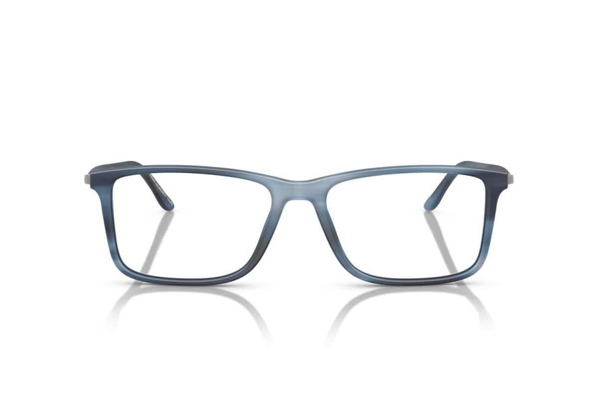OCCHIALE DA VISTA UOMO | GIORGIO ARMANI AR 7261 - 6165 BLU STRIATO OPACO - CALIBRO 54