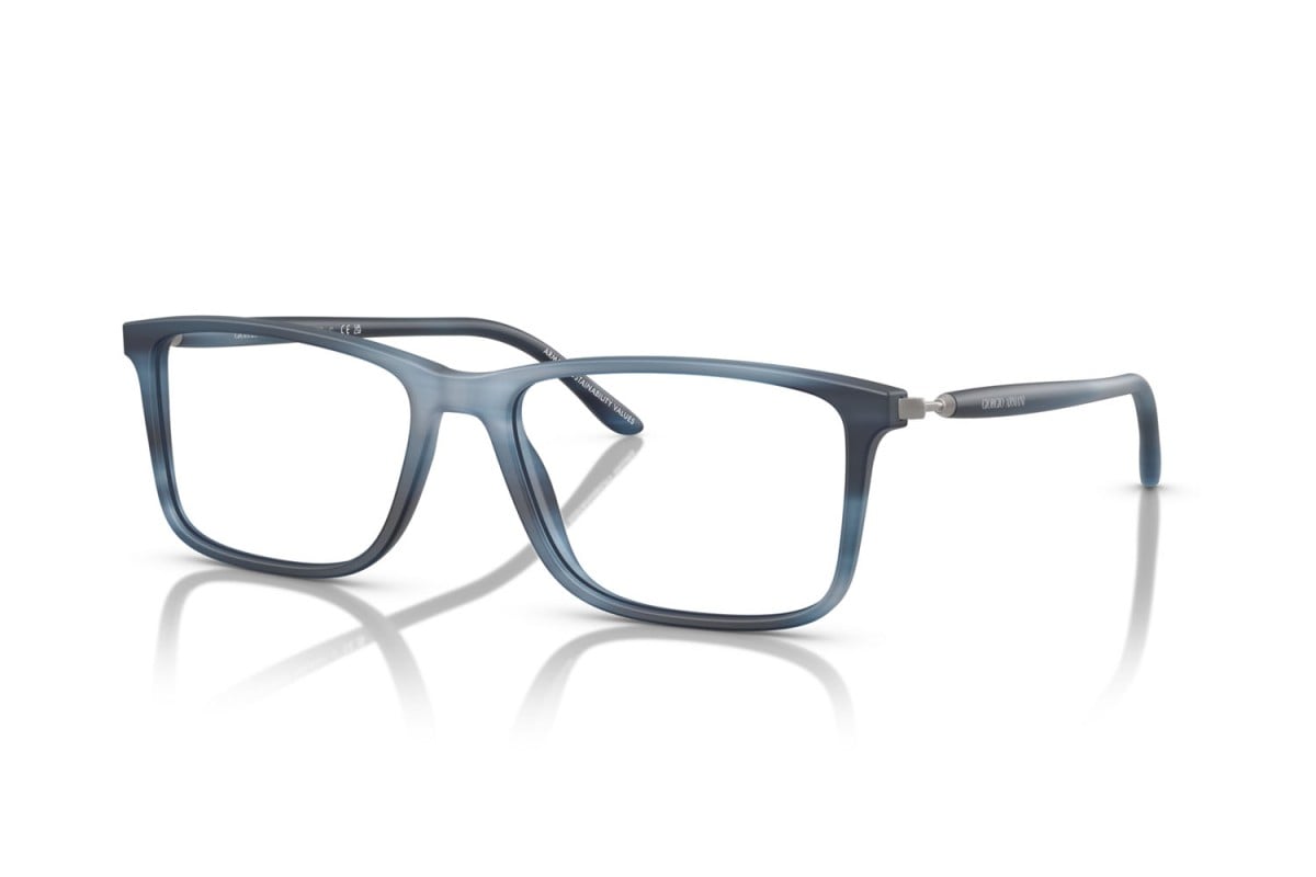 OCCHIALE DA VISTA UOMO | GIORGIO ARMANI AR 7261 - 6165 BLU STRIATO OPACO - CALIBRO 56