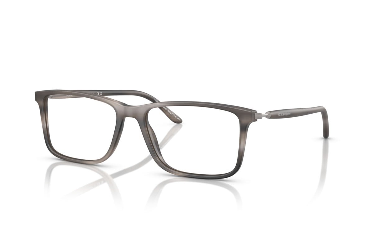 OCCHIALE DA VISTA UOMO | GIORGIO ARMANI AR 7261 - 6166 GRIGIO STRIATO OPACO - CALIBRO 56