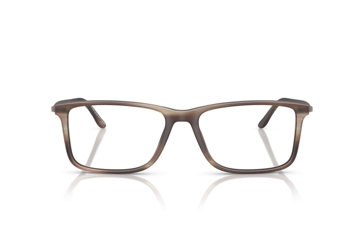 OCCHIALE DA VISTA UOMO | GIORGIO ARMANI AR 7261 - 6167 MARRONE STRIATO OPACO - CALIBRO 54