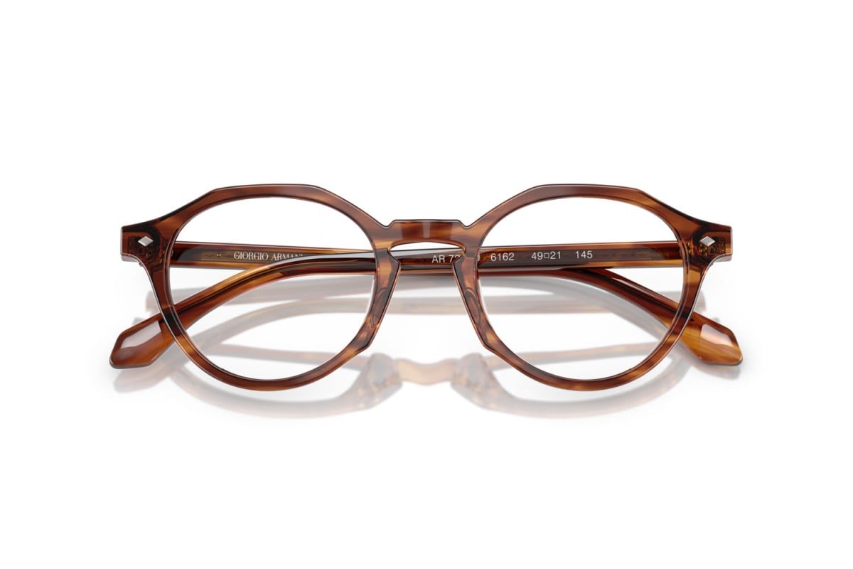 OCCHIALE DA VISTA UOMO | GIORGIO ARMANI AR 7264U - 6162 MARRONE STRIATO - CALIBRO 49