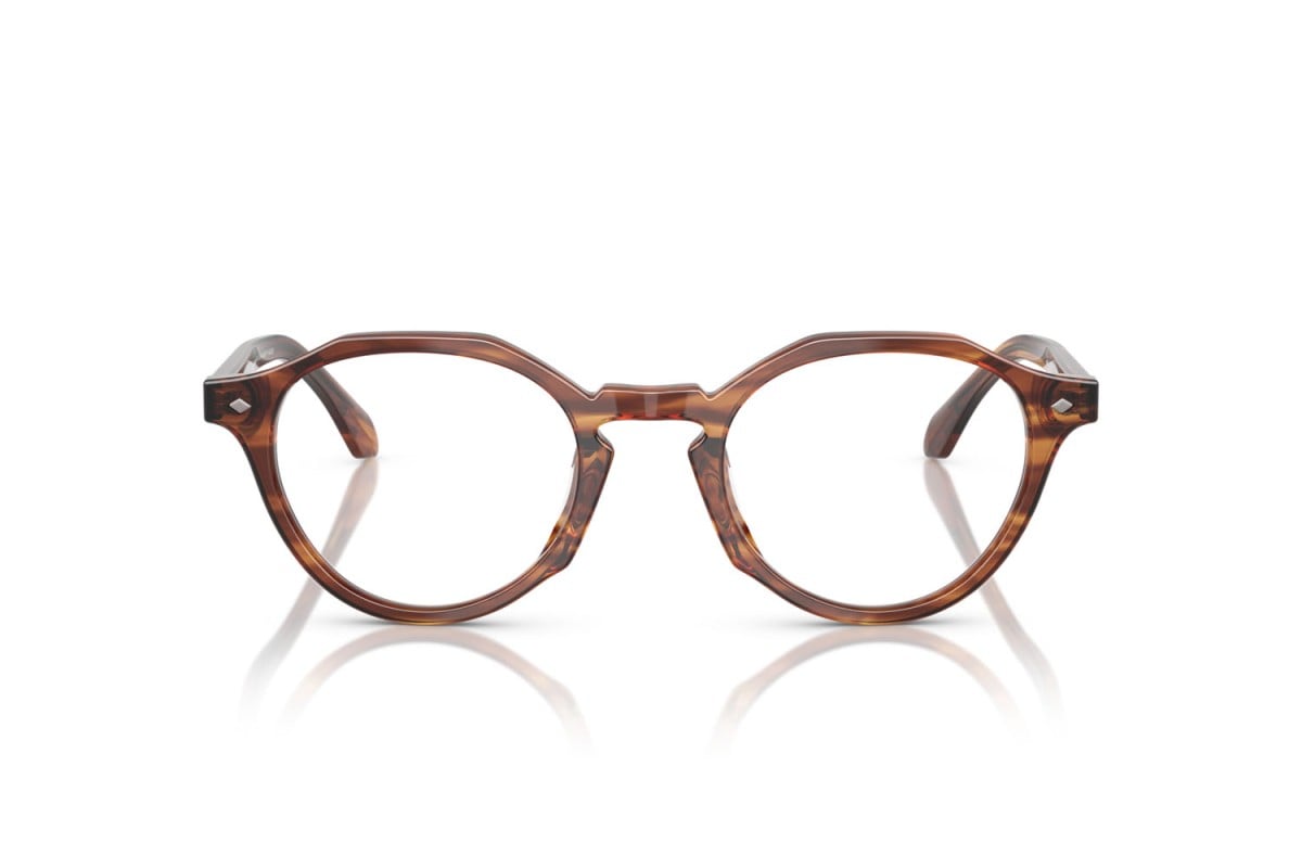 OCCHIALE DA VISTA UOMO | GIORGIO ARMANI AR 7264U - 6162 MARRONE STRIATO - CALIBRO 49