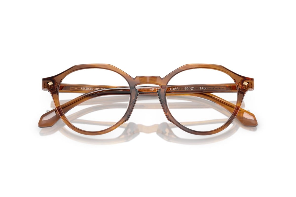 OCCHIALE DA VISTA UOMO | GIORGIO ARMANI AR 7264U - 6163 MIELE STRIATO - CALIBRO 49