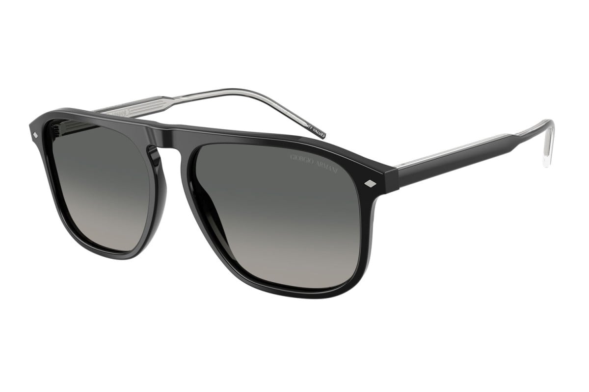 OCCHIALE DA SOLE UOMO | GIORGIO ARMANI AR 8212 - 587571 NERO - CALIBRO 58