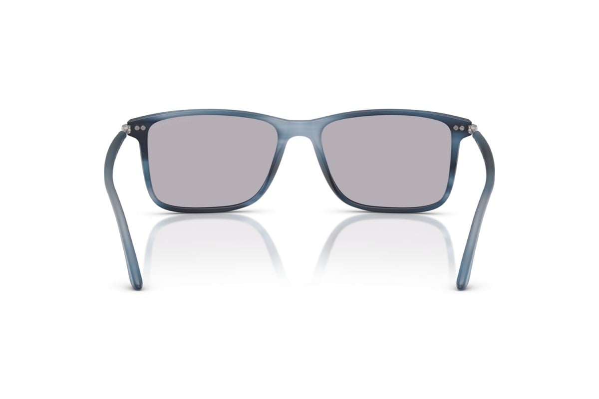OCCHIALE DA SOLE UOMO | GIORGIO ARMANI AR 8218 - 6165M3 BLU STRIATO OPACO - CALIBRO 56