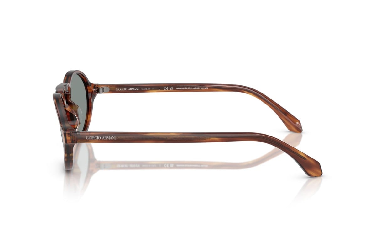 OCCHIALE DA SOLE UOMO | GIORGIO ARMANI AR 8219U - 616256 MARRONE STRIATO - CALIBRO 52