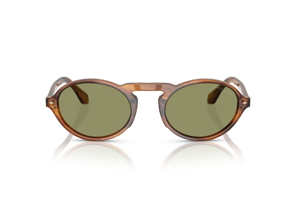 OCCHIALE DA SOLE UOMO | GIORGIO ARMANI AR 8219U - 616314 MIELE STRIATO - CALIBRO 52