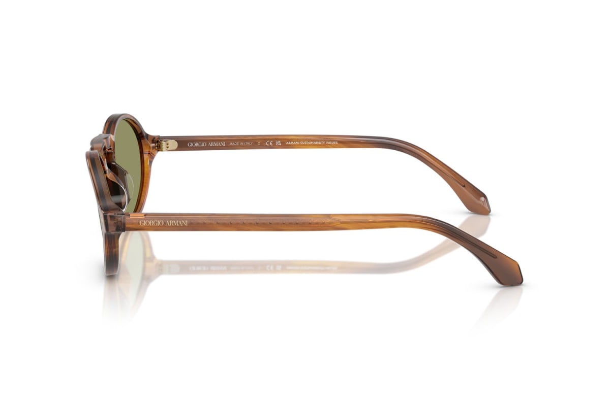 OCCHIALE DA SOLE UOMO | GIORGIO ARMANI AR 8219U - 616314 MIELE STRIATO - CALIBRO 52