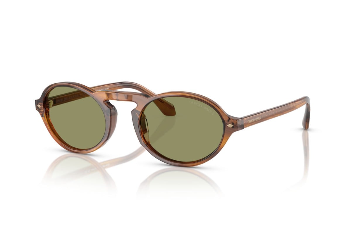 OCCHIALE DA SOLE UOMO | GIORGIO ARMANI AR 8219U - 616314 MIELE STRIATO - CALIBRO 52