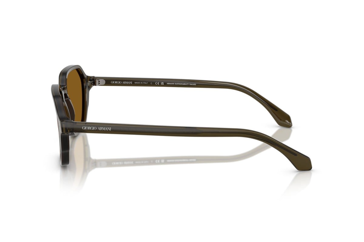OCCHIALE DA SOLE UOMO | GIORGIO ARMANI AR 8220 - 616933 VERDE TRASPARENTE - CALIBRO 52