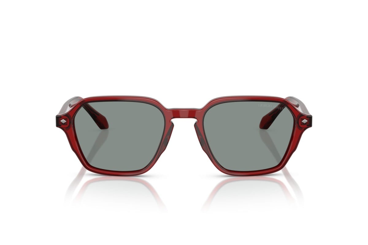 OCCHIALE DA SOLE UOMO | GIORGIO ARMANI AR 8220 - 617056 BORDEAUX TRASPARENTE - CALIBRO 52