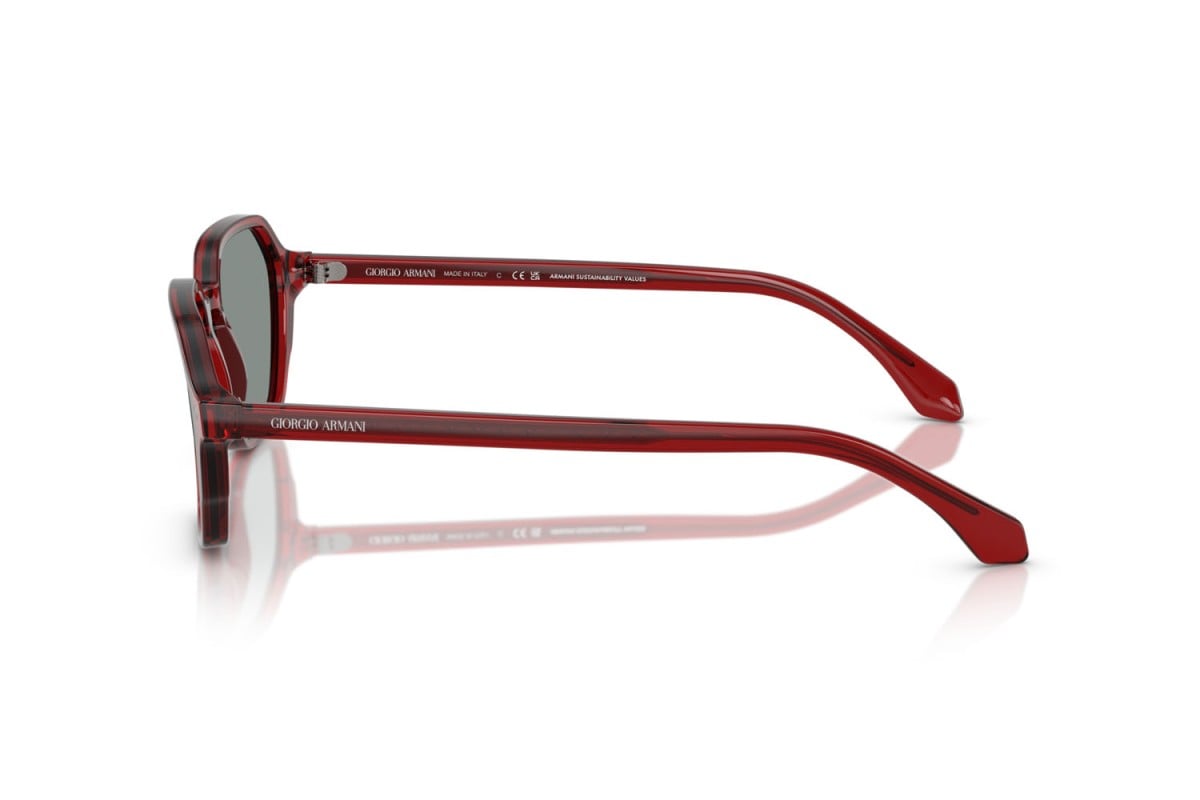 OCCHIALE DA SOLE UOMO | GIORGIO ARMANI AR 8220 - 617056 BORDEAUX TRASPARENTE - CALIBRO 52