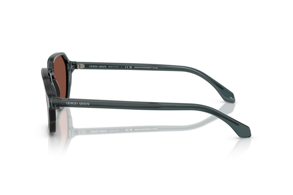 OCCHIALE DA SOLE UOMO | GIORGIO ARMANI AR 8220 - 6171C5 GRIGIO TRASPARENTE - CALIBRO 52