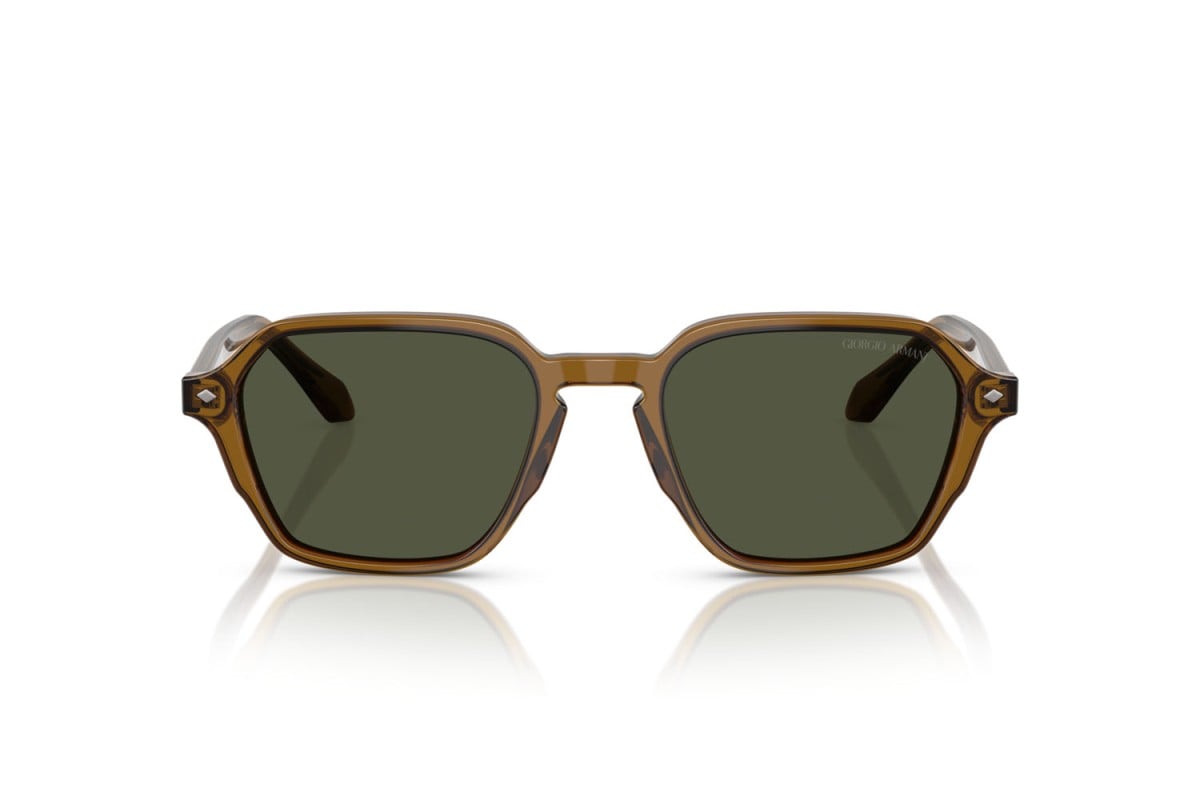 OCCHIALE DA SOLE UOMO | GIORGIO ARMANI AR 8220 - 617231 VERDE TRASPARENTE - CALIBRO 52