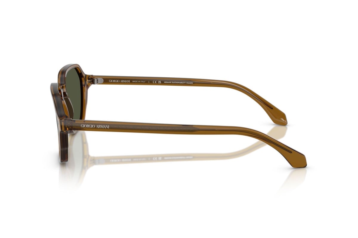 OCCHIALE DA SOLE UOMO | GIORGIO ARMANI AR 8220 - 617231 VERDE TRASPARENTE - CALIBRO 52