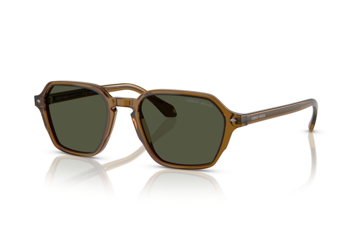 OCCHIALE DA SOLE UOMO | GIORGIO ARMANI AR 8220 - 617231 VERDE TRASPARENTE - CALIBRO 52
